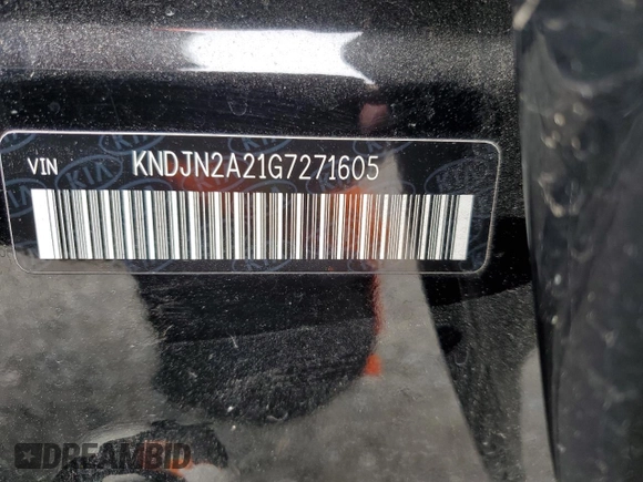 2016 Kia Soul with VIN KNDJN2A21G7271605, listed as a Copart auction lot 48618575 with 68,211 mi miles and Salvage Title. Bid and sale history available at DreamBid. Image 14.