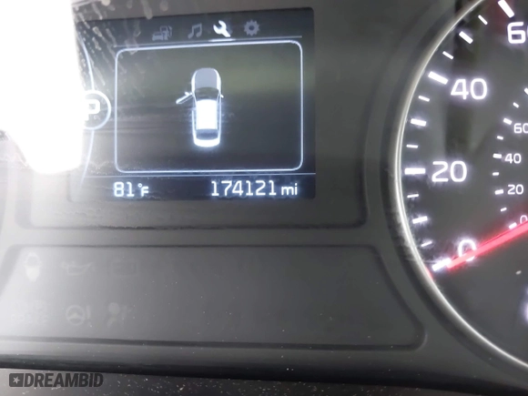 2017 Kia Optima LX 1.6T with VIN 5XXGT4L15HG171337, listed as a IAAI auction lot 41953782 with 174,121 mi miles. Bid and sale history available at carsss.com. Image 16.