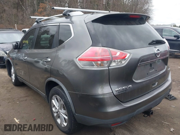 2016 Nissan Rogue SV with VIN KNMAT2MV6GP695258, listed as a IAAI auction lot 41720496 with 148,149 mi miles and . Bid and sale history available at carsss.com. Image 3.