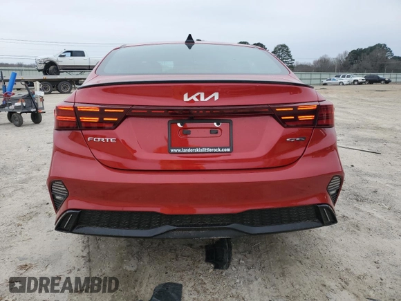 2024 Kia Forte GT-Line with VIN 3KPF54AD7RE776988, listed as a Copart auction lot 45269205 with 4,097 mi miles and Salvage Title. Bid and sale history available at carsss.com. Image 6.