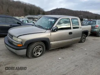 2002 Chevrolet Silverado 1500 LS with VIN 2GCEC19V521329799, listed as a Copart auction lot 43969295 with 208,802 mi miles and Salvage Title. Bid and sale history available at DreamBid. Image 1.