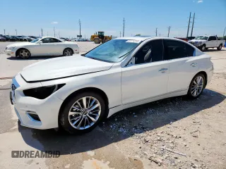 2024 Infiniti Q50 Luxe with VIN JN1EV7BR7RM630280, listed as a Copart auction lot 61171315 with 21,880 mi miles and Clean title. Bid and sale history available at DreamBid. Image 1.