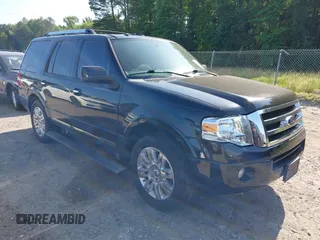 2014 Ford Expedition Limited with VIN 1FMJU1K58EEF60121, listed as a IAAI auction lot 42286881 with 147,456 mi miles and . Bid and sale history available at DreamBid. Image 1.