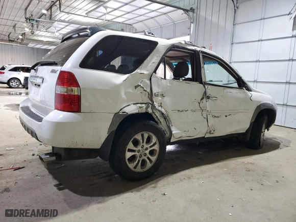 2003 Acura MDX Touring Pkg with VIN 2HNYD18603H508775, listed as a Copart auction lot 83966784 with 105,451 mi miles and Salvage Title. Bid and sale history available at carsss.com. Image 3.