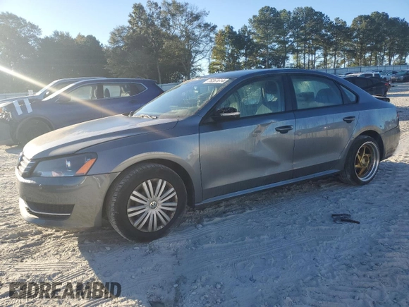 2015 Volkswagen Passat S with VIN 1VWAS7A36FC013288, listed as a Copart auction lot 76267614 with 145,434 mi miles and Salvage title. Bid and sale history available at DreamBid. Image 1.