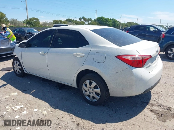 2019 Toyota Corolla L with VIN 5YFBURHE0KP882524, listed as a IAAI auction lot 41862382 with 84,981 mi miles. Bid and sale history available at carsss.com. Image 3.