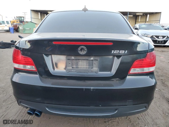 2010 BMW 1 Series 128i with VIN WBAUP7C51AVK77240, listed as a Copart auction lot 71841244 with 0 mi miles and Salvage Title. Bid and sale history available at carsss.com. Image 6.