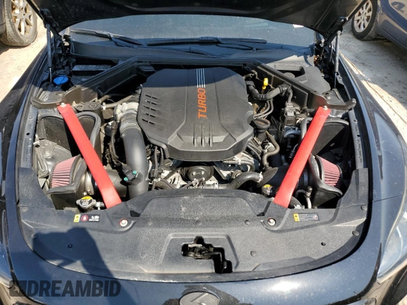 2020 Kia Stinger GT2 with VIN KNAE55LC7L6071883, listed as a Copart auction lot 74814574 with 23,714 mi miles and Non Repairable. Bid and sale history available at carsss.com. Image 11.