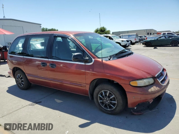 1999 Dodge Caravan with VIN 2B4FP25B0XR192013, listed as a Copart auction lot 55006624 with 195,008 mi miles and Salvage title. Bid and sale history available at DreamBid. Image 4.