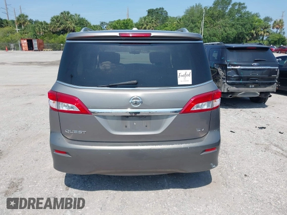 2017 Nissan Quest SV z VIN JN8AE2KP8H9166399, wystawiony jako IAAI lot #42311238 z przebiegiem 168 475 mil mil oraz . Historia ofert i sprzedaży dostępna na DreamBid. Obrazek 17.