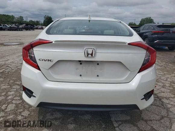 2017 Honda Civic Sedan EX-L with VIN 19XFC1F79HE020553, listed as a Copart auction lot 52491734 with 126,074 mi miles and Salvage Title. Bid and sale history available at carsss.com. Image 6.