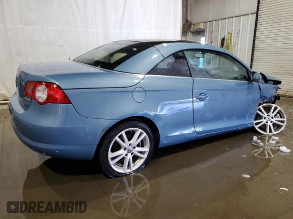 2007 Volkswagen Eos 2.0T with VIN WVWFA71F27V016605, listed as a Copart auction lot 42120195 with 110,788 mi miles and Salvage Title. Bid and sale history available at DreamBid. Image 3.