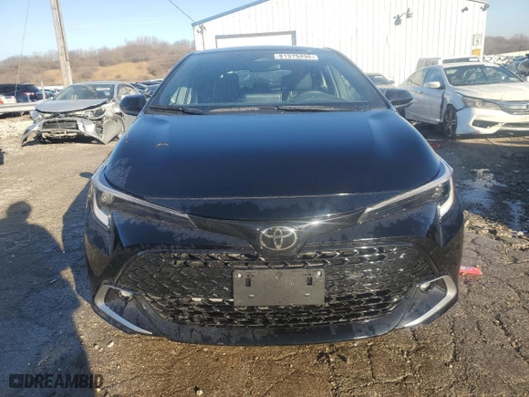 2025 Toyota Corolla Hatchback XSE with VIN JTNC4MBE0S3233343, listed as a Copart auction lot 81375494 with 1,596 mi miles and Salvage Title. Bid and sale history available at carsss.com. Image 5.