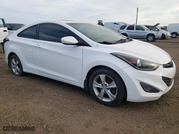 2013 Hyundai Elantra Coupe GS PZEV with VIN KMHDH6AEXDU022282, listed as a Copart auction lot 72997404 with 217,634 mi miles and Salvage Title. Bid and sale history available at carsss.com. Image 4.