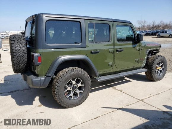 2020 Jeep Wrangler Unlimited Rubicon z VIN 1C4HJXFG9LW329455, wystawiony jako Copart lot #47429375 z przebiegiem 57 629 mil mil oraz Szkoda całkowita • Salvage title. Historia ofert i sprzedaży dostępna na DreamBid. Obrazek 3.