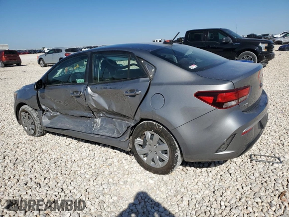 2022 Kia Rio S with VIN 3KPA24ADXNE477511, listed as a Copart auction lot 48555265 with 32,147 mi miles and Salvage Title. Bid and sale history available at carsss.com. Image 2.