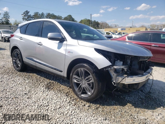 2022 Acura RDX w/A-Spec Package with VIN 5J8TC1H63NL003470, listed as a Copart auction lot 50385295 with 64,208 mi miles and Salvage Title. Bid and sale history available at carsss.com. Image 4.