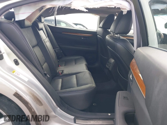 2013 Lexus ES 300h Hybrid with VIN JTHBW1GG5D2037179, listed as a IAAI auction lot 41775233 with 136,274 mi miles. Bid and sale history available at carsss.com. Image 8.