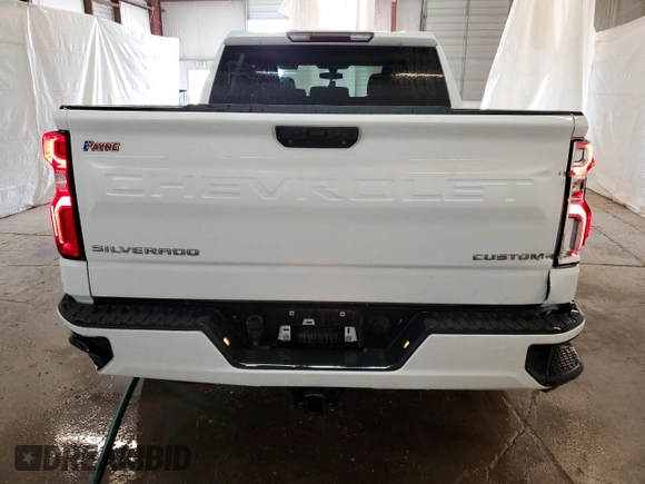 2020 Chevrolet Silverado 1500 Custom with VIN 3GCPWBEH0LG206037, listed as a Copart auction lot 50879765 with 85,867 mi miles and Clean Title. Bid and sale history available at carsss.com. Image 6.