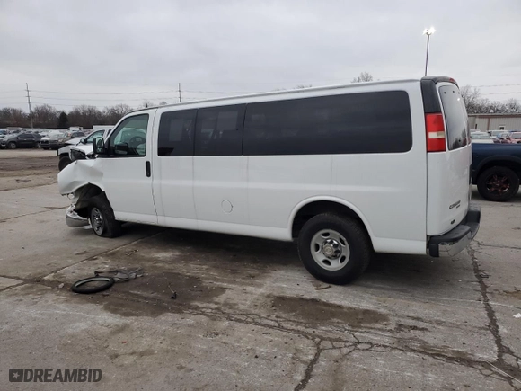 2012 Chevrolet Express Passenger 1LT with VIN 1GAZG1FG5C1140436, listed as a Copart auction lot 85259254 with 0 mi miles and Salvage Title. Bid and sale history available at carsss.com. Image 2.