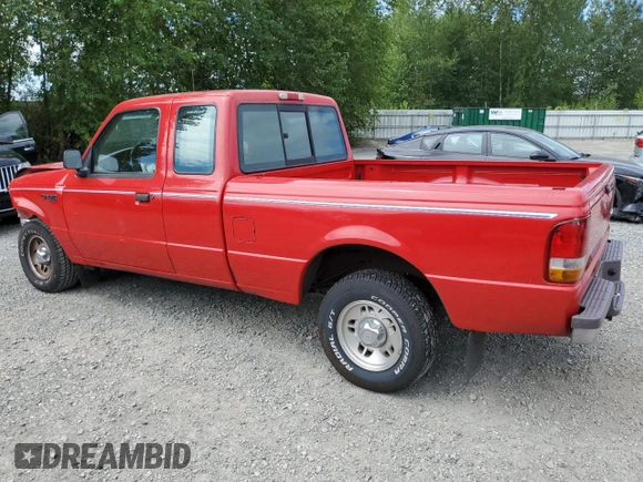 1997 Ford Ranger XLT with VIN 1FTCR14X8VPB52560, listed as a Copart auction lot 62536055 with 170,548 mi miles and Salvage title. Bid and sale history available at DreamBid. Image 2.