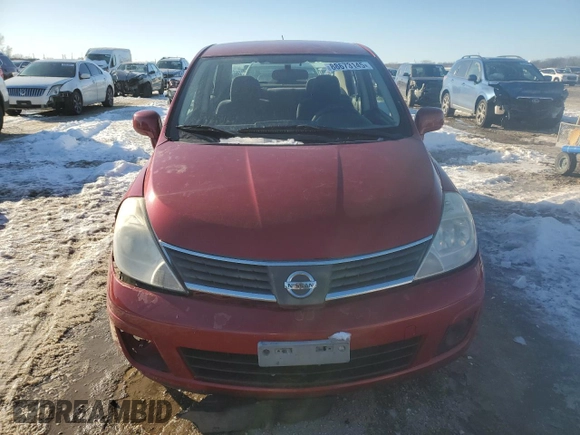 2009 Nissan Versa 1.8 S with VIN 3N1BC11E39L400203, listed as a Copart auction lot 88673145 with 105,578 mi miles and Salvage Title. Bid and sale history available at carsss.com. Image 5.