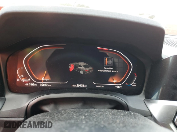 2022 BMW 4 Series 430i xDrive with VIN WBA73AP08NCK70310, listed as a Copart auction lot 71861774 with 20,178 mi miles and Salvage Title. Bid and sale history available at DreamBid. Image 9.