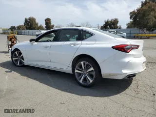 2023 Acura TLX w/Advance Package with VIN 19UUB6F69PA001387, listed as a Copart auction lot 53172205 with 11,876 mi miles and Salvage Title. Bid and sale history available at carsss.com. Image 2.