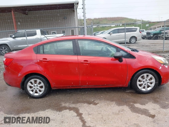 2013 Kia Rio LX with VIN KNADM4A34D6310495, listed as a IAAI auction lot 41986664 with 129,145 mi miles. Bid and sale history available at carsss.com. Image 13.