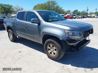 2020 Chevrolet Colorado 2WD Work Truck with VIN 1GCGSBEN5L1119170, listed as a IAAI auction lot 41865912 with 99,896 mi miles. Bid and sale history available at carsss.com. Image 1.