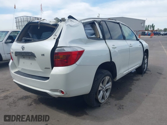 2008 Toyota Highlander Sport with VIN JTEES43A982090613, listed as a IAAI auction lot 42486898 with 129,300 mi miles and . Bid and sale history available at DreamBid. Image 4.
