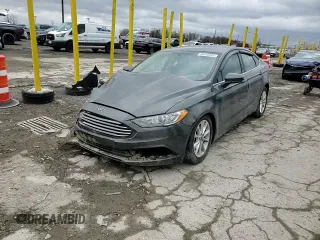 2017 Ford Fusion SE with VIN 3FA6P0HD2HR108909, listed as a Copart auction lot 50010495 with 57,613 mi miles and Salvage Title. Bid and sale history available at DreamBid. Image 11.