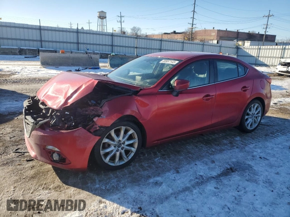 2014 Mazda 3 S Touring with VIN JM1BM1V3XE1176190, listed as a Copart auction lot 88957145 with 97,349 mi miles and Salvage Title. Bid and sale history available at DreamBid. Image 1.
