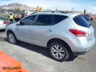 2014 Nissan Murano SV with VIN JN8AZ1MU0EW406835, listed as a IAAI auction lot 41760046 with 224,669 mi miles. Bid and sale history available at carsss.com. Image 3.