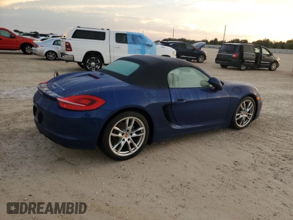 2013 Porsche Boxster с VIN WP0CA2A86DK112144, выставлен на аукционе Copart как лот 73866704 с пробегом Не указан миль и Списание • Salvage title. История ставок и продаж доступна на DreamBid. Изображение 3.