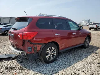 2018 Nissan Pathfinder S with VIN 5N1DR2MN7JC614550, listed as a Copart auction lot 60721215 with 135,189 mi miles and Salvage title. Bid and sale history available at DreamBid. Image 3.
