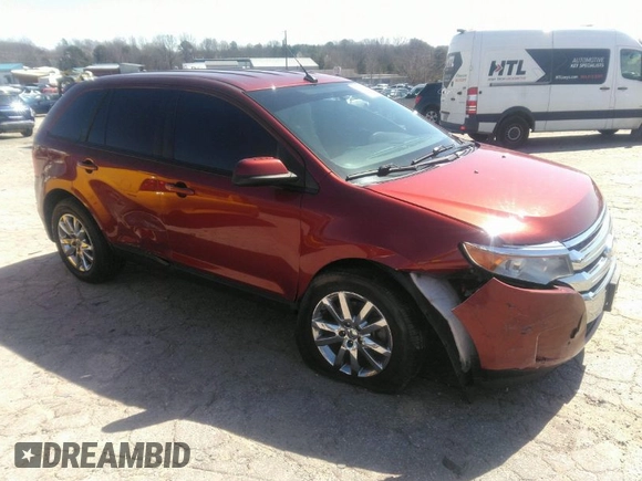 2014 Ford Edge SEL with VIN 2FMDK3JC3EBB06191, listed as a IAAI auction lot 41784832 with 142,847 mi miles. Bid and sale history available at carsss.com. Image 1.