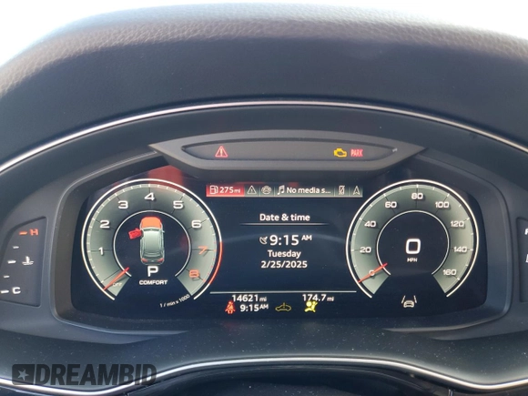 2024 Audi Q7 Premium z VIN WA1ACBF7XRD004147, wystawiony jako Copart lot #46189845 z przebiegiem 14 621 mil mil oraz Szkoda całkowita • Salvage title. Historia ofert i sprzedaży dostępna na DreamBid. Obrazek 9.