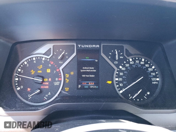 2023 Toyota Tundra 2WD SR5 with VIN 5TFLA5AB4PX027355, listed as a Copart auction lot 71732894 with 18,924 mi miles and Salvage Title. Bid and sale history available at carsss.com. Image 9.