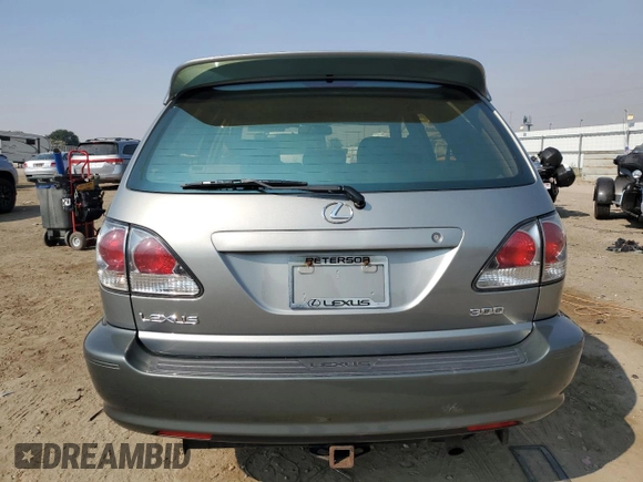 2002 Lexus RX 300 with VIN JTJHF10U220272060, listed as a Copart auction lot 69142344 with 204,264 mi miles and Salvage Title. Bid and sale history available at carsss.com. Image 6.