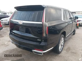 2023 Cadillac Escalade ESV 4WD Premium Luxury z VIN 1GYS4KKLXPR182760, wystawiony jako IAAI lot #42113165 z przebiegiem 156 960 mil mil oraz . Historia ofert i sprzedaży dostępna na DreamBid. Obrazek 4.