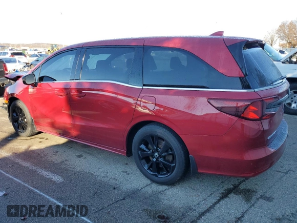 2023 Honda Odyssey Sport with VIN 5FNRL6H76PB061903, listed as a Copart auction lot 82524154 with Not Provided miles and Salvage Title. Bid and sale history available at carsss.com. Image 2.
