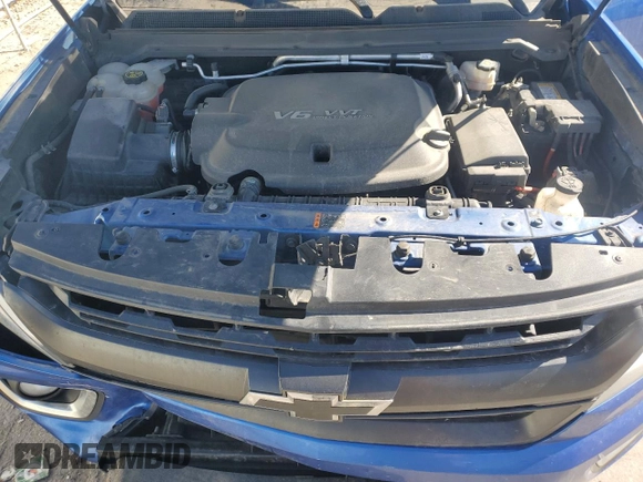 2020 Chevrolet Colorado 4WD Z71 with VIN 1GCGTDEN5L1104824, listed as a Copart auction lot 55125315 with 96,805 mi miles and Salvage title. Bid and sale history available at DreamBid. Image 11.