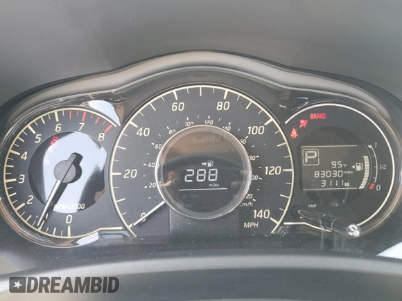2016 Nissan Note S with VIN 3N1CE2CPXGL371119, listed as a Copart auction lot 55276105 with 83,030 mi miles and Salvage Title. Bid and sale history available at DreamBid. Image 9.