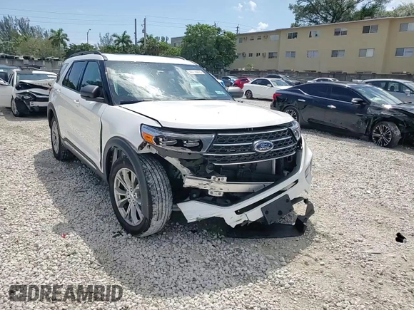 2022 Ford Explorer XLT with VIN 1FMSK8DH0NGB18321, listed as a Copart auction lot 50718605 with 21,047 mi miles and Salvage Title. Bid and sale history available at DreamBid. Image 14.