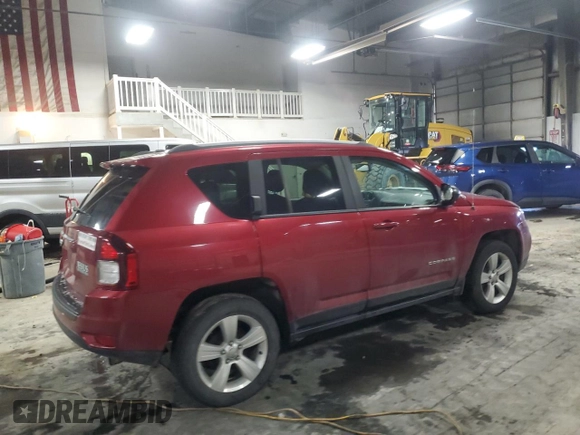 2017 Jeep Compass 75th Anniversary Edition with VIN 1C4NJDBB1HD154231, listed as a Copart auction lot 47603475 with 95,202 mi miles and Salvage Title. Bid and sale history available at carsss.com. Image 3.