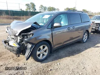 2017 Toyota Sienna LE Auto Access Seat with VIN 5TDKZ3DCXHS888544, listed as a IAAI auction lot 42015252 with 76,378 mi miles. Bid and sale history available at carsss.com. Image 16.