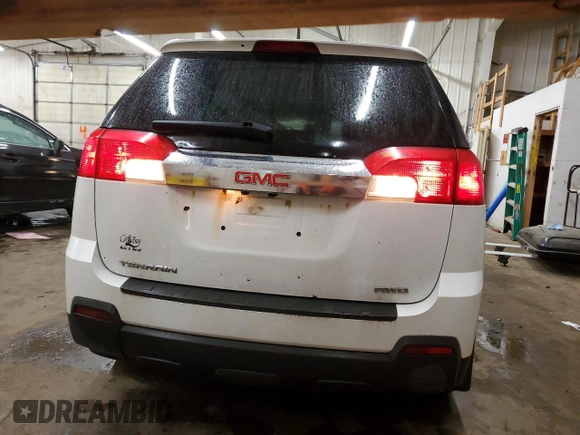 2011 GMC Terrain SLT-1 with VIN 2CTFLVEC5B6411961, listed as a Copart auction lot 56768105 with 163,684 mi miles and Salvage title. Bid and sale history available at DreamBid. Image 6.