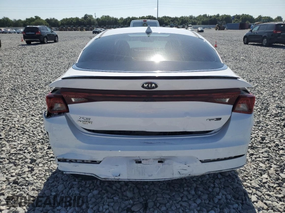 2021 Kia K5 GT-Line with VIN 5XXG64J22MG076277, listed as a Copart auction lot 54786385 with 54,883 mi miles and Non Repairable. Bid and sale history available at carsss.com. Image 6.
