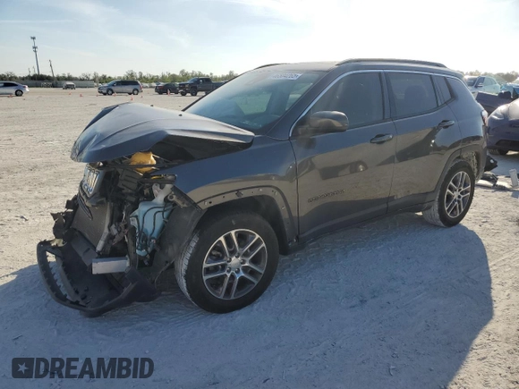 2020 Jeep Compass Latitude with VIN 3C4NJCBB4LT257074, listed as a Copart auction lot 46504265 with 81,623 mi miles and Non Repairable. Bid and sale history available at carsss.com. Image 1.
